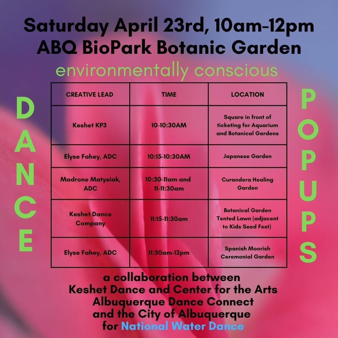 Dance Popup Schedule