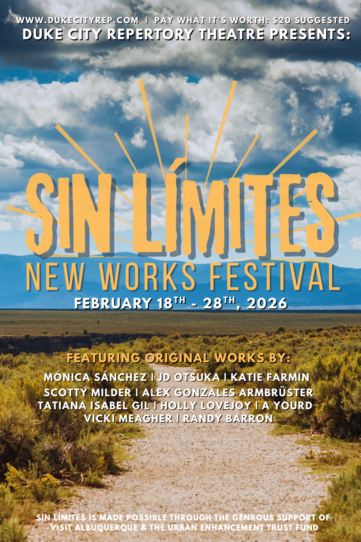 Sin Limites New Works Festival Flyer