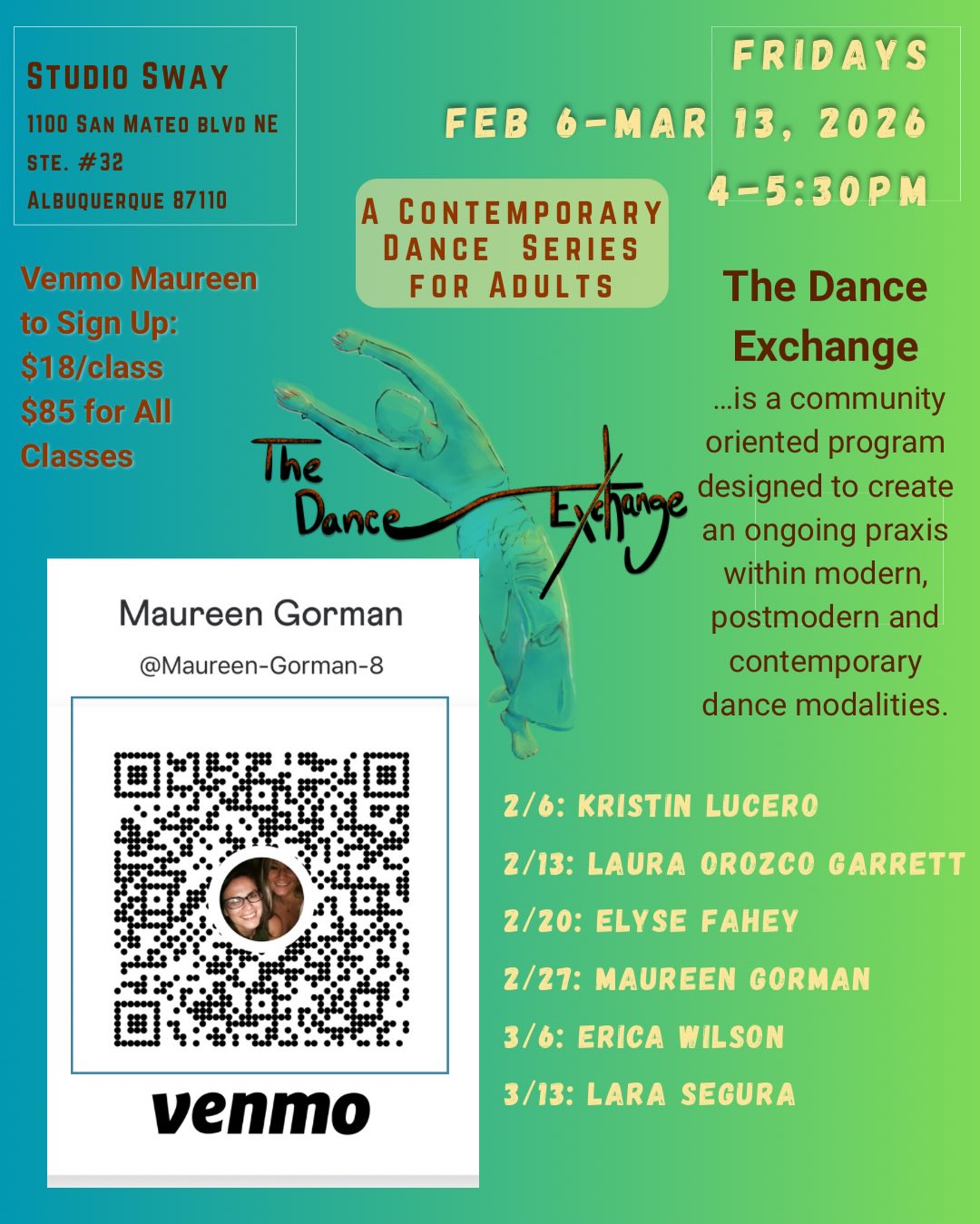 The Dance Exchange Program Flyer